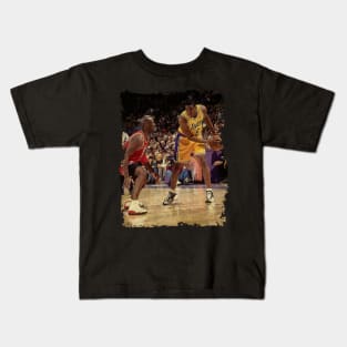 Eddie Jones vs Michael Jordan, 1998 Kids T-Shirt